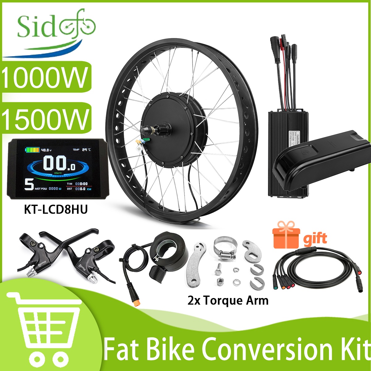 Bici elettrica Fat 48V 1500W 1 - Fat Tire Electric Bike Conversion Kit 1500W recensione e prezzo